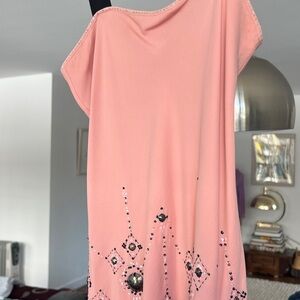 Temperley London Blush Pink Top with Silver Details